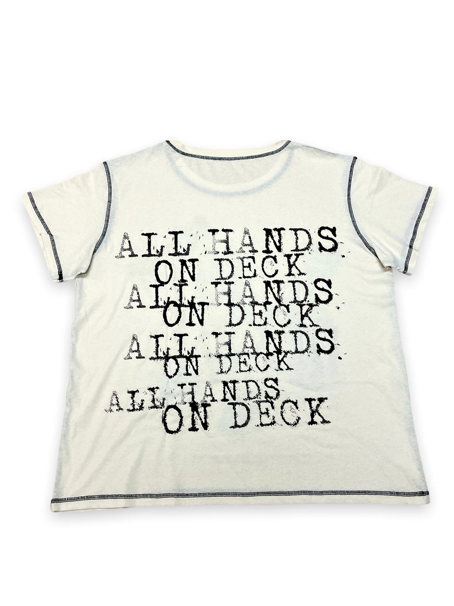 UNANNOUNCED Off White Boxy Tee